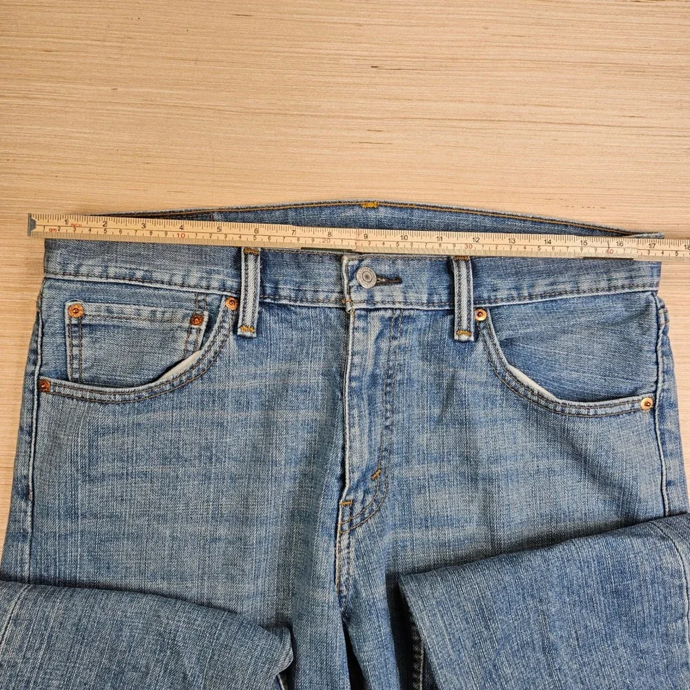 Levi's 527 Jeans Mens 34x30 Blue Slim Bootcut Denim Western Workwear